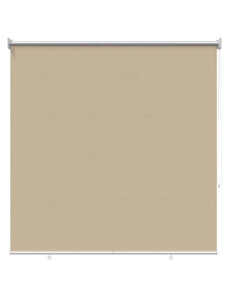 Voletta a rullo con protezione UV Beige 140 x 140 cm Poliestere
