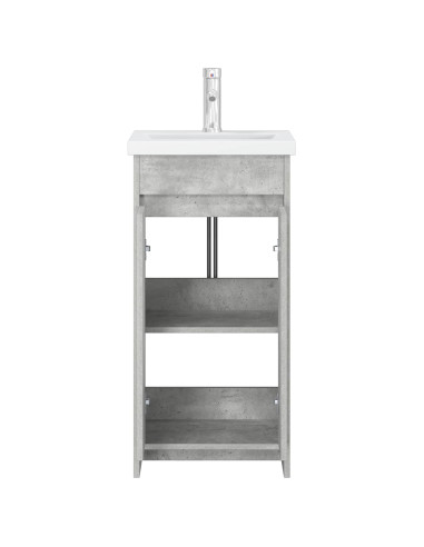 Mobile da bagno con lavabo Grigio Cemento 42 x 40 x 84,5 cm