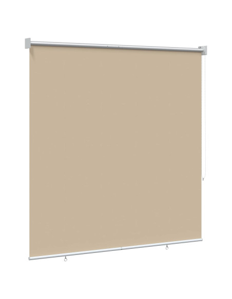 Voletta a rullo con protezione UV Beige 140 x 140 cm Poliestere