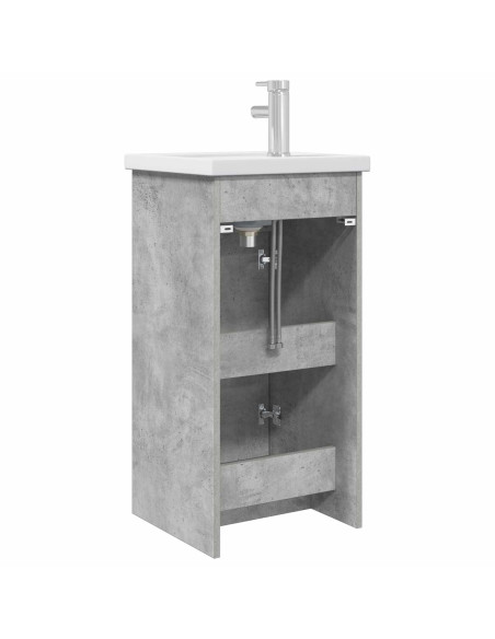 Mobile da bagno con lavabo Grigio Cemento 42 x 40 x 84,5 cm