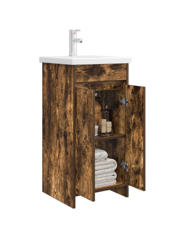 Mobile da bagno con lavabo Rovere Fumo 42 x 40 x 84,5 cm
