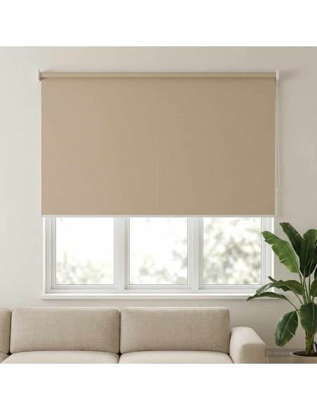 Voletta a rullo con protezione UV Beige 160 x 140 cm Poliestere