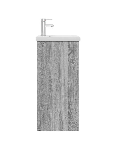 Mobile da bagno con lavabo Sonoma grigio 42 x 40 x 84,5 cm