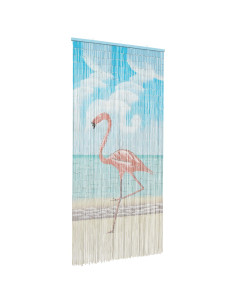 Tenda per Porta Antinsetti multicolore 200 x 100 cm Bambù 2