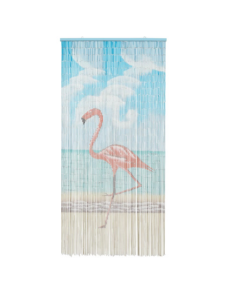 Tenda per Porta Antinsetti multicolore 200 x 100 cm Bambù
