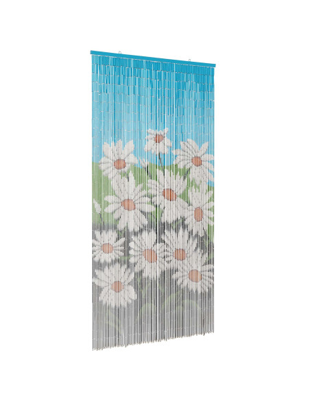Tenda per Porta Antinsetti multicolore 200 x 100 cm Bambù