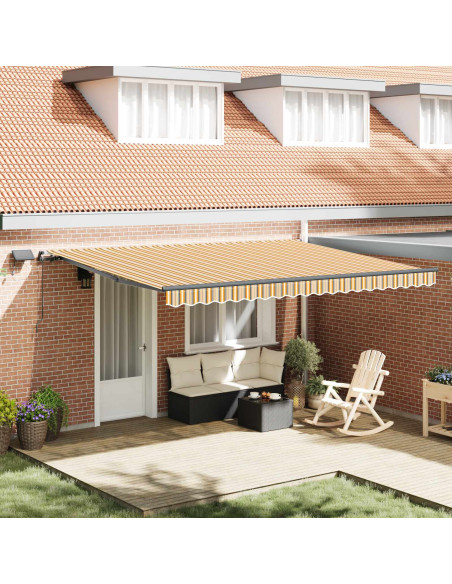 Tenda Retrattile Multicolore 450 ×350 cm Tessuto