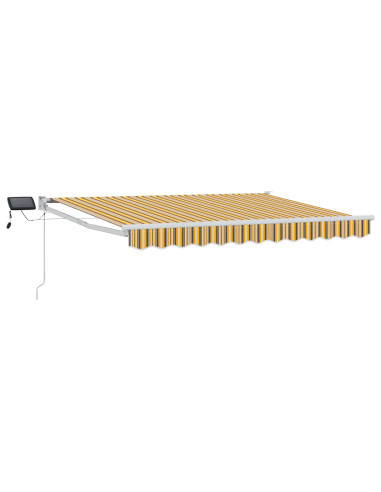 Tenda retrattile manuale con LED 2,5 x 2 m