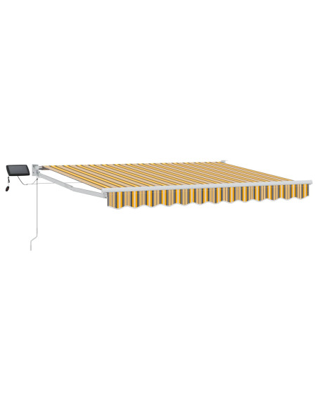 Tenda retrattile manuale con LED 2,5 x 2 m