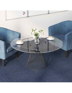 Piastrella per Tappeto Strisce Blu 50 x 50 cm 36 pcs