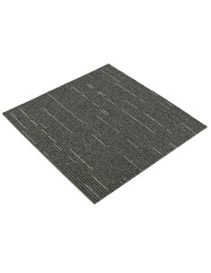 Piastrella per Tappeto Verde Striato Chiaro 50 x 50 cm 4 pcs 2