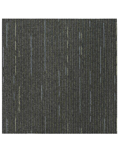 Piastrella per Tappeto Verde Striato Chiaro 50 x 50 cm 4 pcs