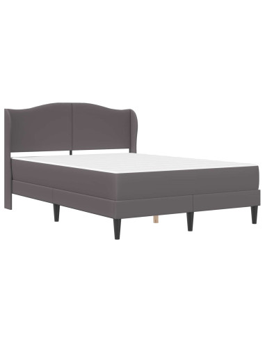 Struttura del letto con testiera Grigio 160 x 200 cm Similpelle