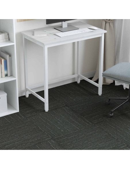 Piastrella per Tappeto Verde Striato Chiaro 50 x 50 cm 20 pcs
