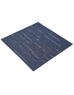 Piastrella per Tappeto Strisce Blu 50 x 50 cm 4 pcs PP e Bitume 2