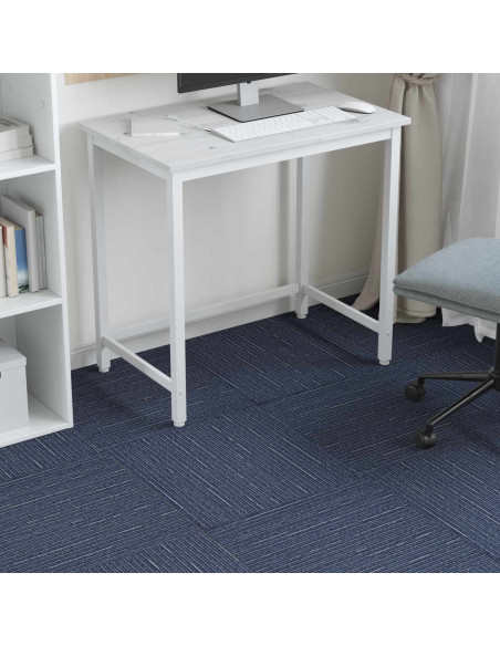 Piastrella per Tappeto Strisce Blu 50 x 50 cm 4 pcs PP e Bitume