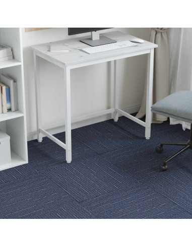 Piastrella per Tappeto Strisce Blu 50 x 50 cm 36 pcs