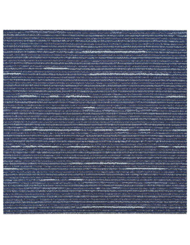 Piastrella per Tappeto Strisce Blu 50 x 50 cm 36 pcs