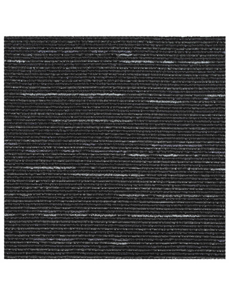 Piastrella per Tappeto Strisce Nere 50 x 50 cm 4 pcs