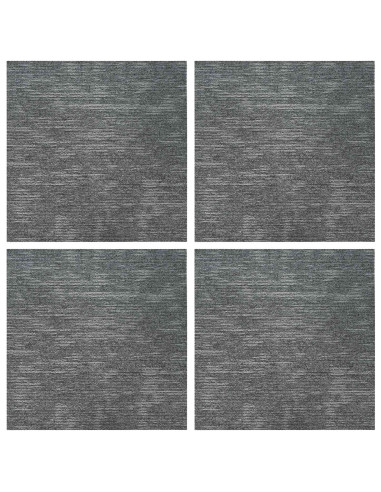 Piastrella per Tappeto Grigio Roccia 50 x 50 cm 4 pcs