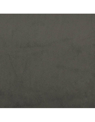 Materasso a Molle Insacchettate Rigidità Media Grigio Scuro 152x203x20 cm Queen in Velluto
