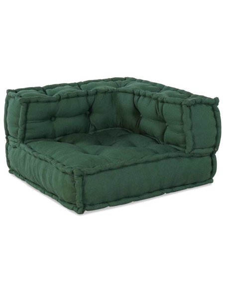 Unità di Divano Modulare 4 pcs Verde Tessuto
