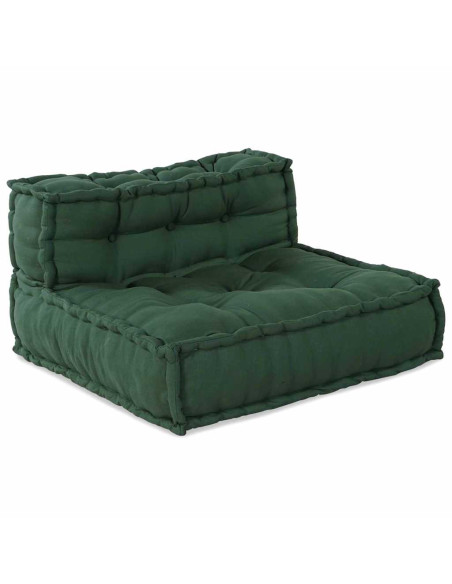Unità di Divano Modulare 4 pcs Verde Tessuto