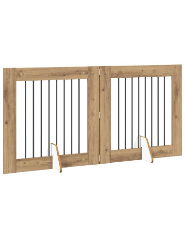 Cancello per cani con supporti 2 pcs Rovere Artigianale