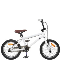 BMX 18 Pollici per bambini dai 7 ai 10 anni Bianco