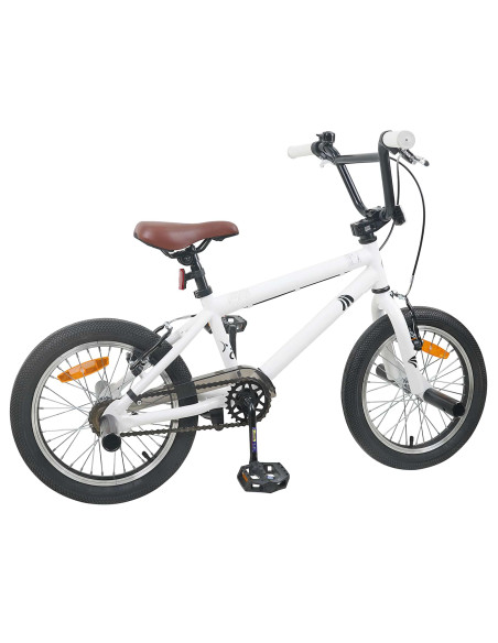 BMX 18 Pollici per bambini dai 7 ai 10 anni Bianco