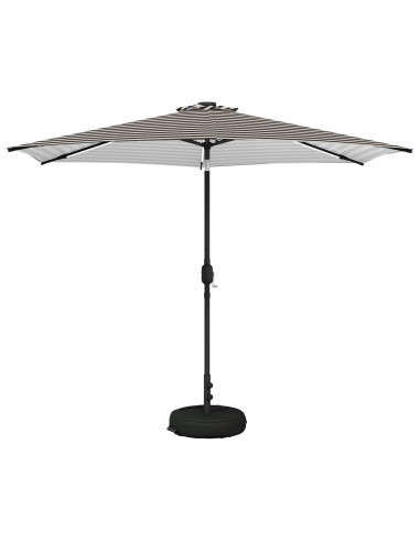 Parasol da Giardino con Luci LED 300 x 300 cm Poliestere