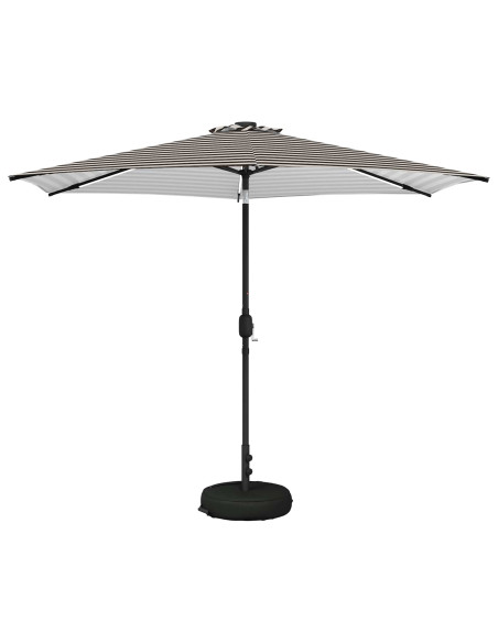 Parasol da Giardino con Luci LED 300 x 300 cm Poliestere