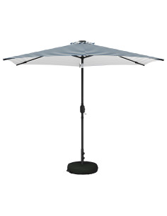 Parasol da Giardino con Luci LED 300 x 300 cm Poliestere