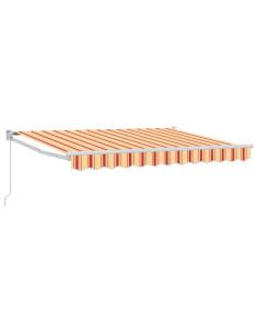 Tenda retrattile Giallo, Arancione e Bianco 3 x 2 m 2