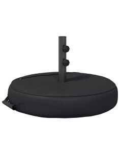 Base per Ombrello da Patio 50 x 50 cm Acciaio Nero 2