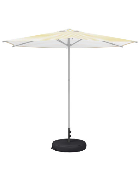 Base per Ombrello da Patio 60 x 60 cm Acciaio Nero