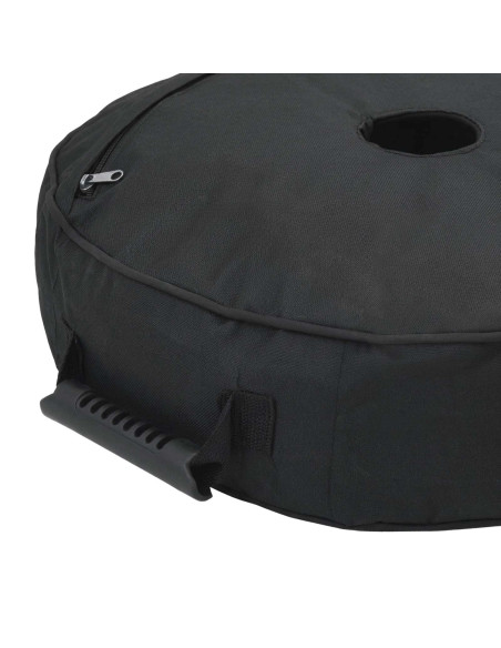Base per Ombrello da Patio 60 x 60 cm Acciaio Nero