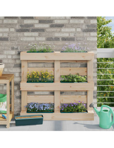 Fioriere per Euro pallet 12 pcs Verde 36 x 13,5 x 9,5 cm
