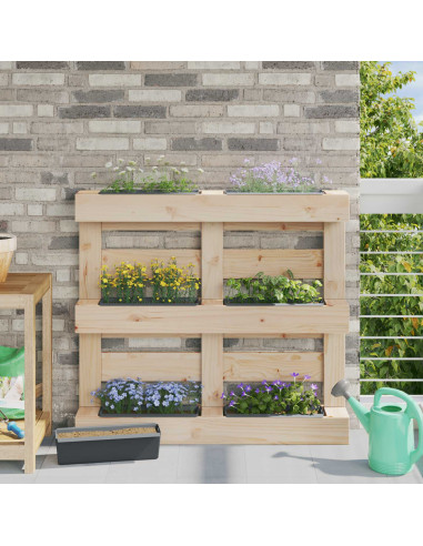 Fioriere per Euro pallet 24 pcs Grigio 36 x 13,5 x 9,5 cm