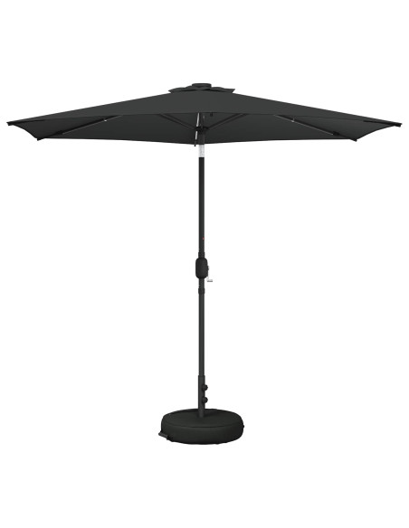 Parasol da Giardino con Luci LED 270 x 270 cm Poliestere
