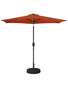 Parasol da Giardino con Luci LED 270 x 270 cm Poliestere