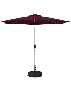 Parasol da Giardino con Luci LED 270 x 270 cm Poliestere