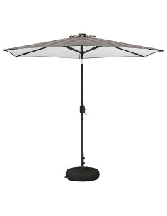 Parasol da Giardino con Luci LED 270 x 270 cm Poliestere