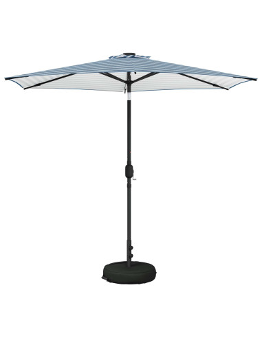 Parasol da Giardino con Luci LED 270 x 270 cm Poliestere