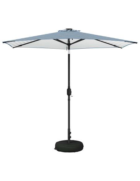 Parasol da Giardino con Luci LED 270 x 270 cm Poliestere