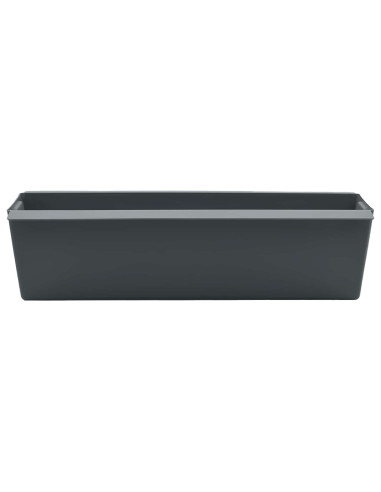 Fioriere per Euro pallet 24 pcs Grigio 36 x 13,5 x 9,5 cm