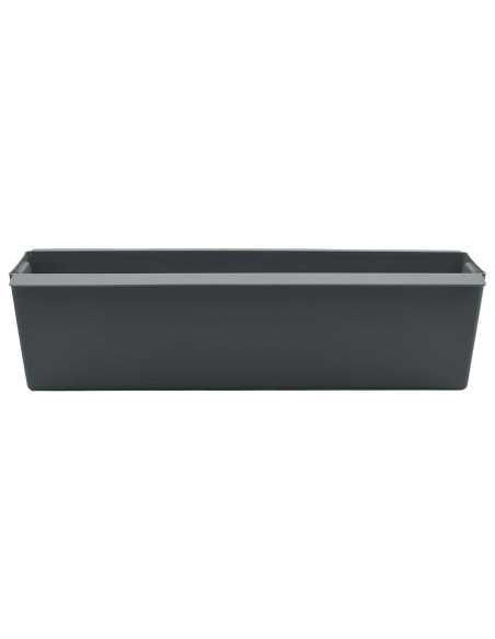 Fioriere per Euro pallet 24 pcs Grigio 36 x 13,5 x 9,5 cm
