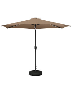 Parasol da Giardino con Luci LED 300 x 300 cm Poliestere