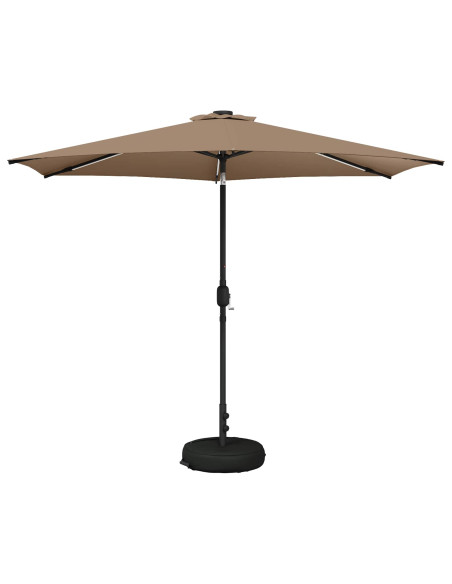 Parasol da Giardino con Luci LED 300 x 300 cm Poliestere