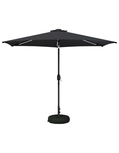 Parasol da Giardino con Luci LED 300 x 300 cm Poliestere